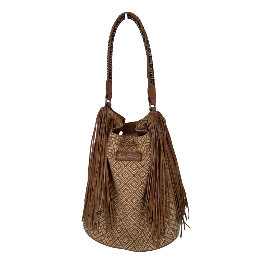 Sam Edelman | Woman’s Fringe Bucket Shoulder Bag - Brown $98